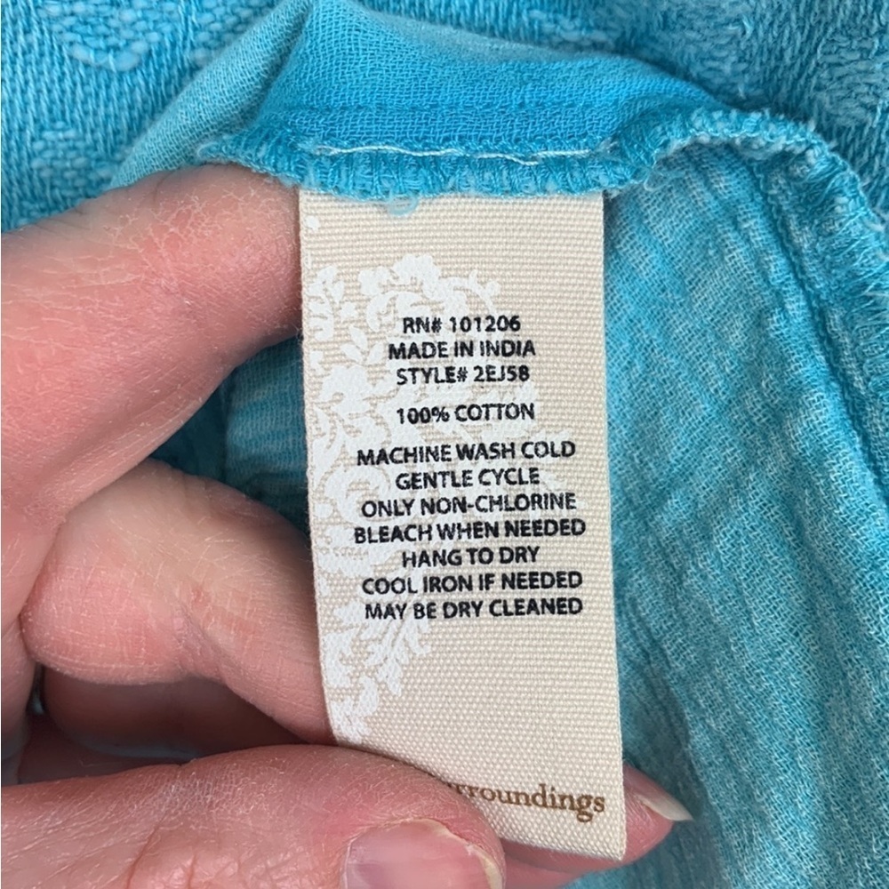 NWT Soft surroundings urban escape topper jacket meadowbrook blue sz lg - Picture 8 of 12